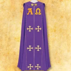 Best Sale Articles Religieux JP Chape liturgique Alfa omega