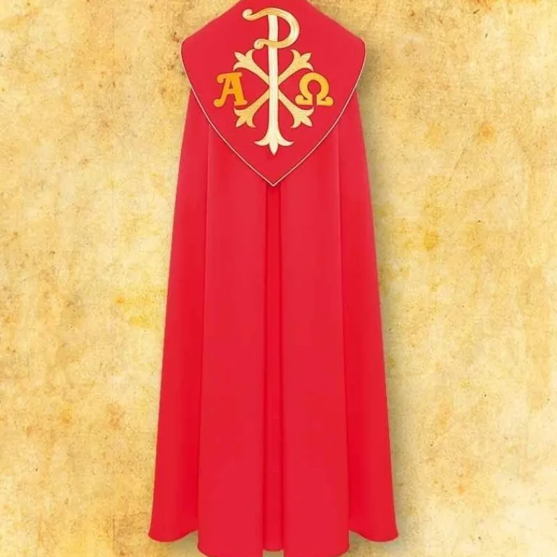 Best Sale Articles Religieux JP Chape liturgique Alfa omega