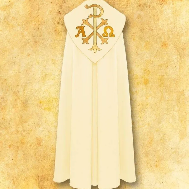 Best Sale Articles Religieux JP Chape liturgique Alfa omega