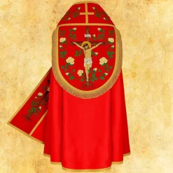 Online Articles Religieux JP Chape liturgique avec motif Jésus Christ
