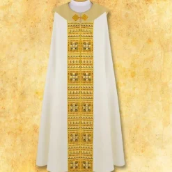 New Articles Religieux JP chape liturgique avec motif romaine