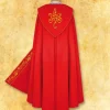 Cheap Articles Religieux JP chape liturgique brodée rouge