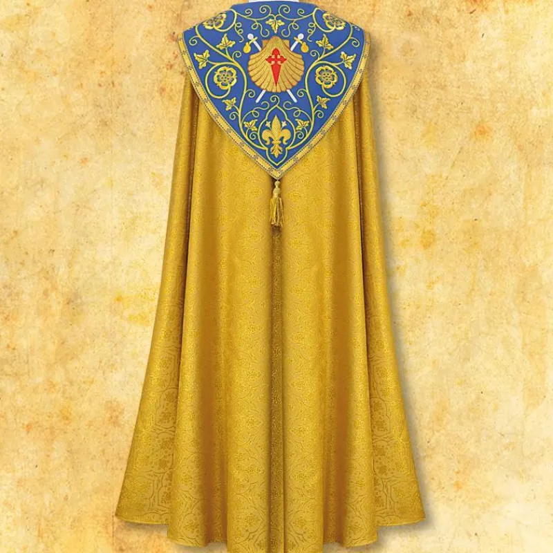 Flash Sale Articles Religieux JP Chape liturgique motif coquilles Saint Jacques