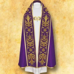 Cheap Articles Religieux JP chape liturgique violet