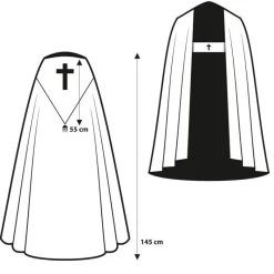 Best Articles Religieux JP Chape Mariale brodée