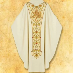 Online Articles Religieux JP chasuble avec ceinture brodée