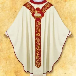 Best Articles Religieux JP chasuble avec motif Agneau Dieu