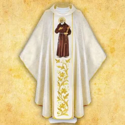 Cheap Articles Religieux JP chasuble avec motif Padre Pio