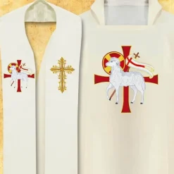 Cheap Articles Religieux JP chasuble avec étole pour messe a Pâques