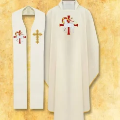 Cheap Articles Religieux JP chasuble avec étole pour messe a Pâques