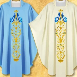 Best Sale Articles Religieux JP Chasuble Blue pour messe