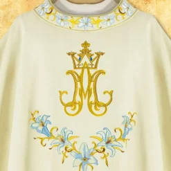 Cheap Articles Religieux JP chasuble brodée avec motif mariale