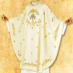 Store Articles Religieux JP Chasuble brodée Mariale très jolie