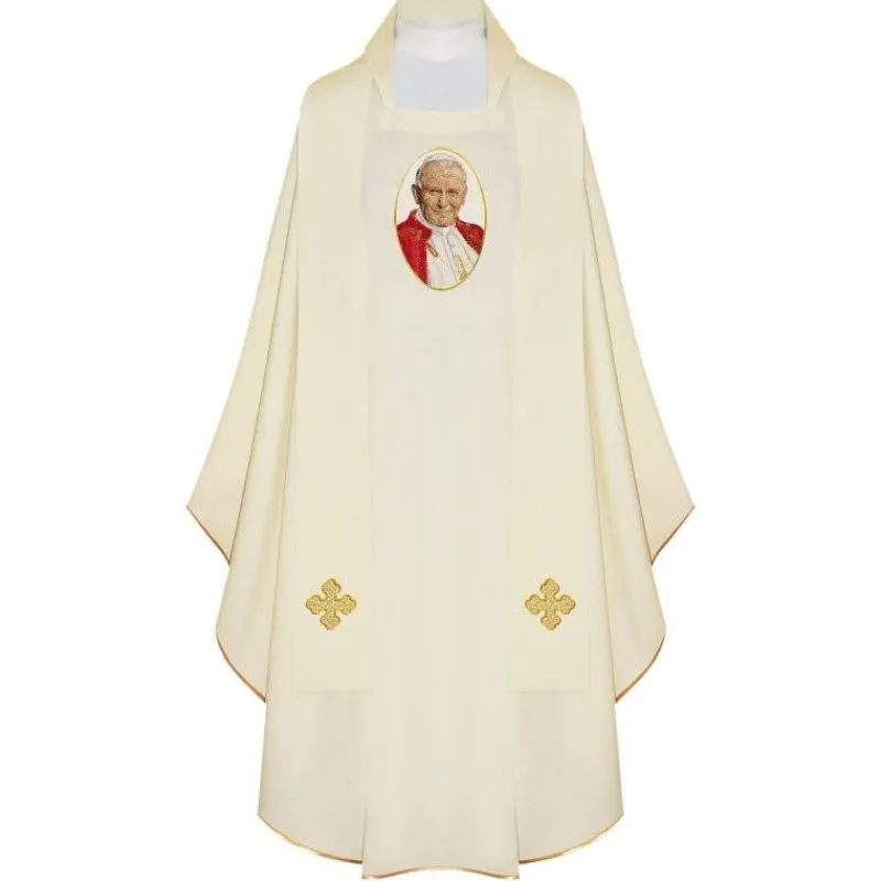 Cheap Articles Religieux JP Chasuble Jean Paul II pour messe