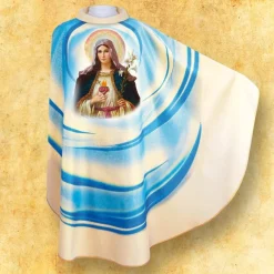 Best Articles Religieux JP Chasuble Le cœur Immaculé avec Lys