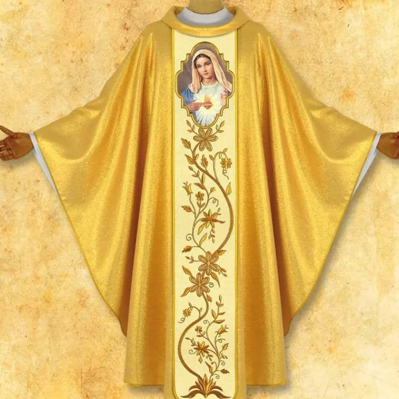 Best Articles Religieux JP Chasuble Le Cœur Immacule de Marie