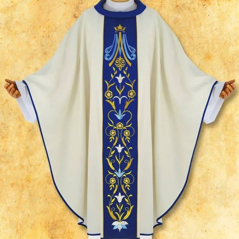 Discount Articles Religieux JP chasuble liturgique avec centurie brodée Mariale