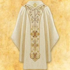 New Articles Religieux JP chasuble liturgique avec jesus ressuscite