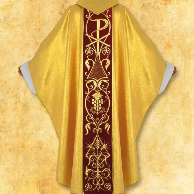 Clearance Articles Religieux JP Chasuble liturgique avec motif Agneau Dieu