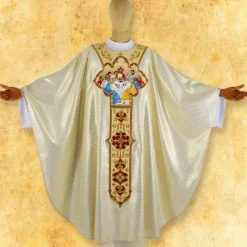 New Articles Religieux JP Chasuble liturgique avec motif la cène