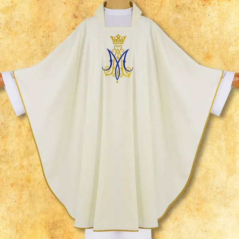 Cheap Articles Religieux JP Chasuble liturgique avec motif Mariale