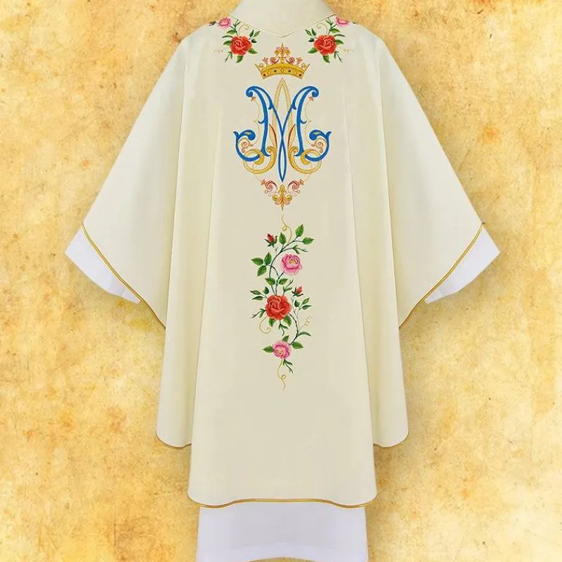 Clearance Articles Religieux JP chasuble liturgique avec motif ND Guadelupe