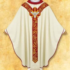 Flash Sale Articles Religieux JP Chasuble liturgique avec motif Saint Esprit