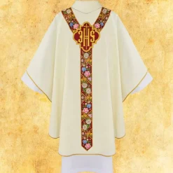 Best Sale Articles Religieux JP Chasuble liturgique brodée avec motif Jesus Christ