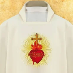 Shop Articles Religieux JP chasuble liturgique cœur Jésus