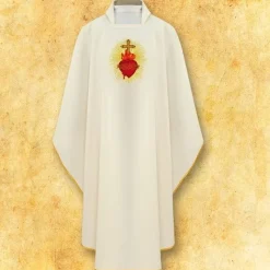 Shop Articles Religieux JP chasuble liturgique cœur Jésus