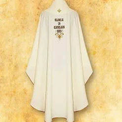 Hot Articles Religieux JP chasuble liturgique gloria in excelsis deo