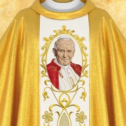 Sale Articles Religieux JP Chasuble liturgique Jean Paul II