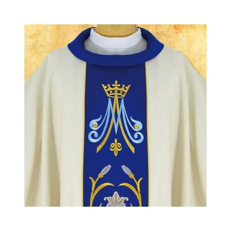 Cheap Articles Religieux JP chasuble liturgique mariale