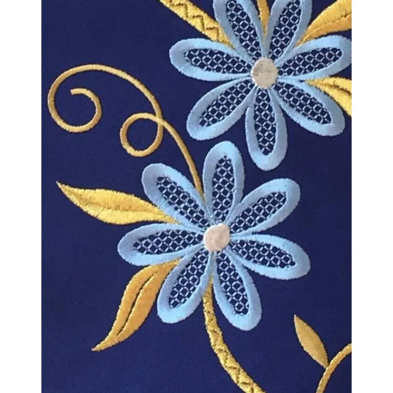 Best Sale Articles Religieux JP chasuble liturgique Mariale blue