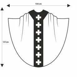 Store Articles Religieux JP Chasuble liturgique mariale brodée