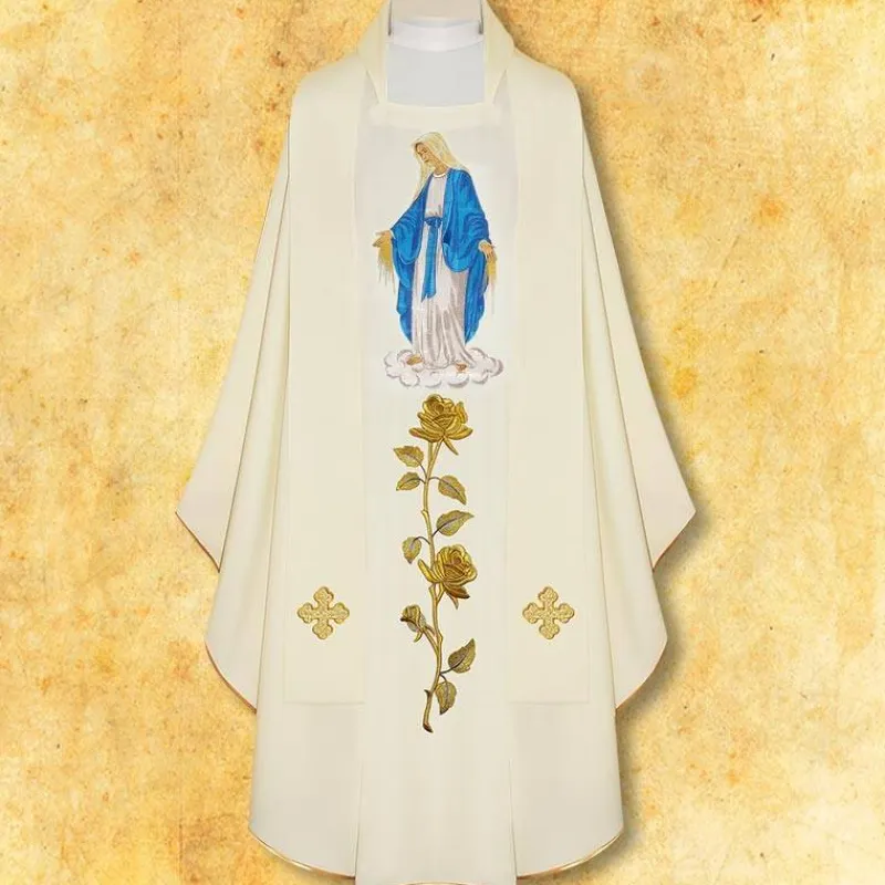 Store Articles Religieux JP Chasuble liturgique Marie Chapelet