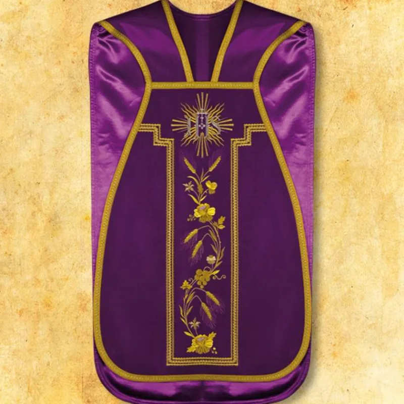 Discount Articles Religieux JP chasuble liturgique model romaine complet