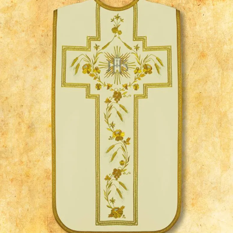 Discount Articles Religieux JP chasuble liturgique model romaine complet