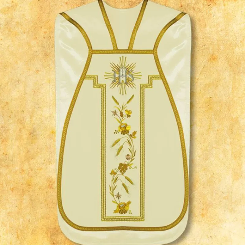 Discount Articles Religieux JP chasuble liturgique model romaine complet