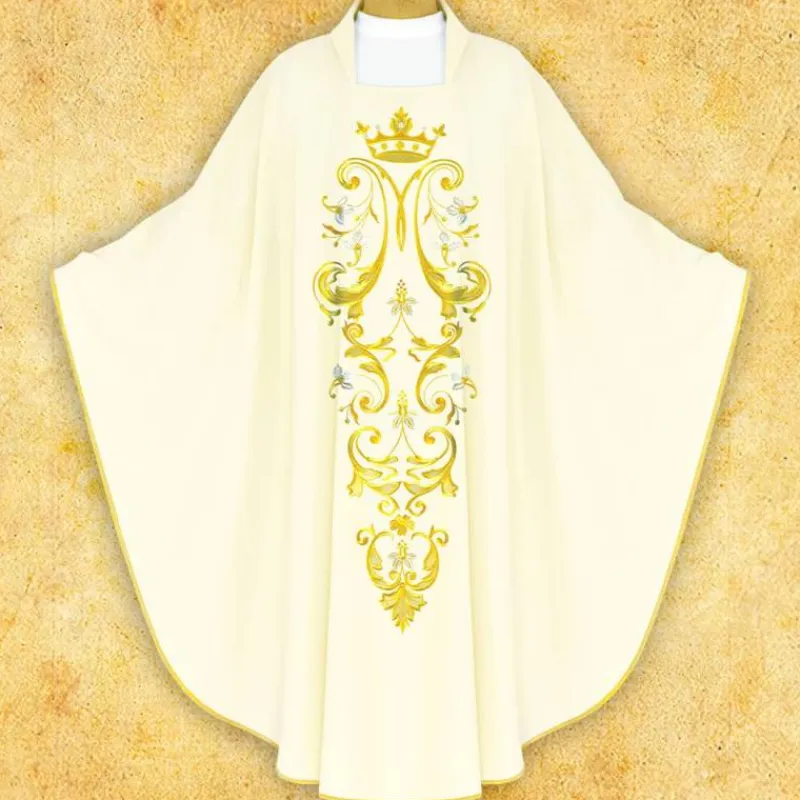Best Articles Religieux JP Chasuble liturgique motif Mariale