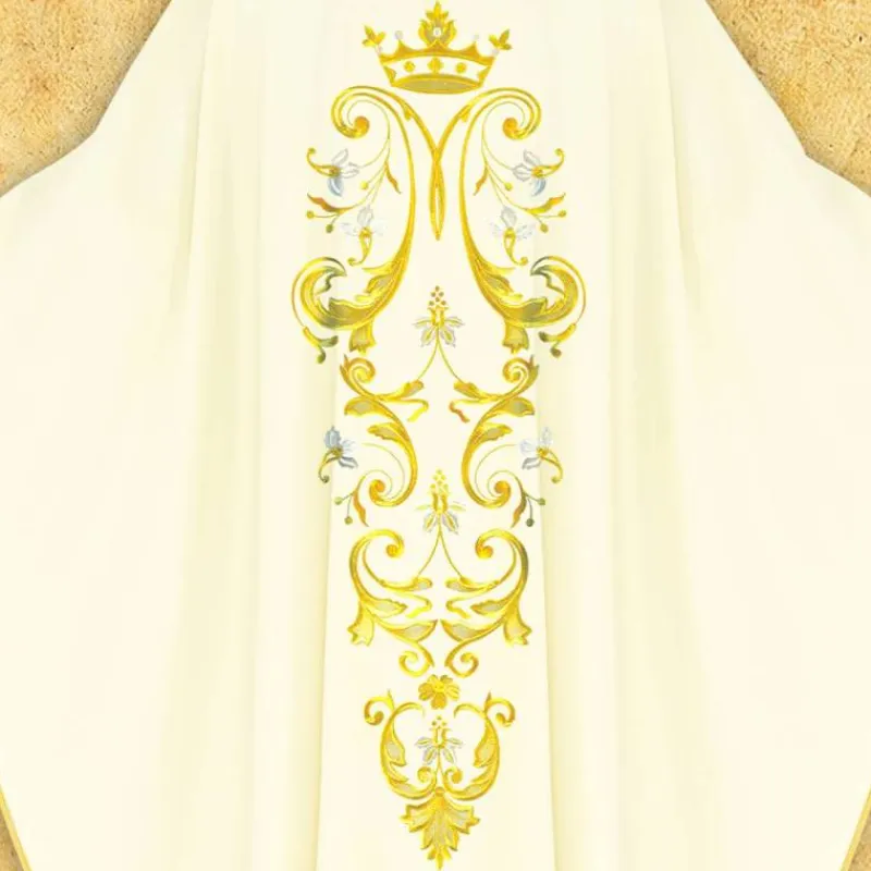 Best Articles Religieux JP Chasuble liturgique motif Mariale