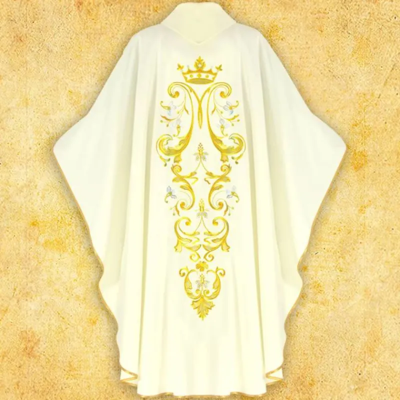 Best Articles Religieux JP Chasuble liturgique motif Mariale