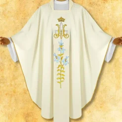 Best Sale Articles Religieux JP Chasuble liturgique motif Mariale