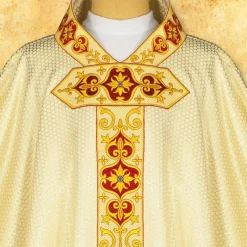 Online Articles Religieux JP chasuble liturgique pour messe avec motif Pâques