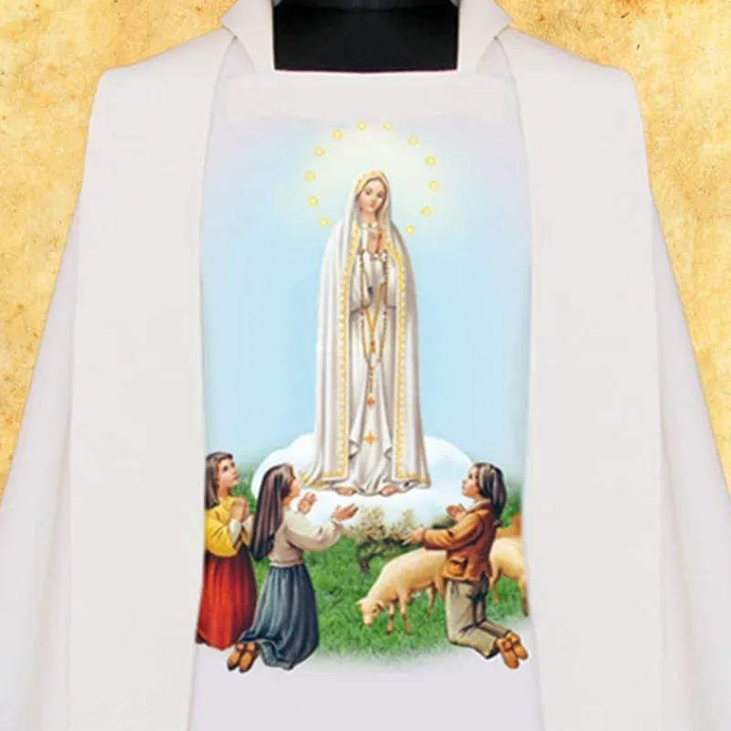 Discount Articles Religieux JP chasuble liturgique pour messe mariale