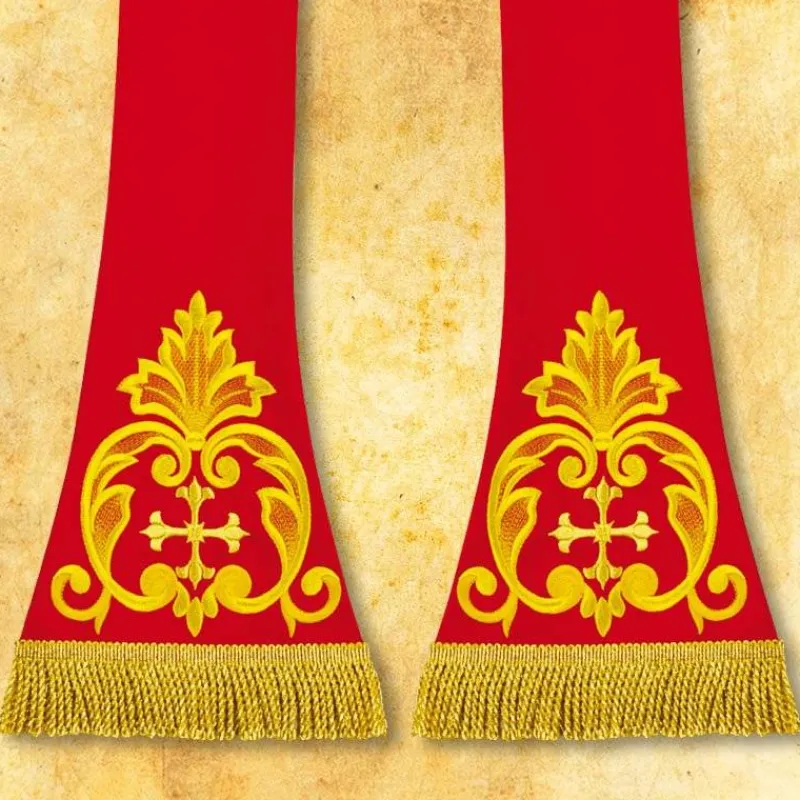 Cheap Articles Religieux JP Chasuble liturgique rouge romaine