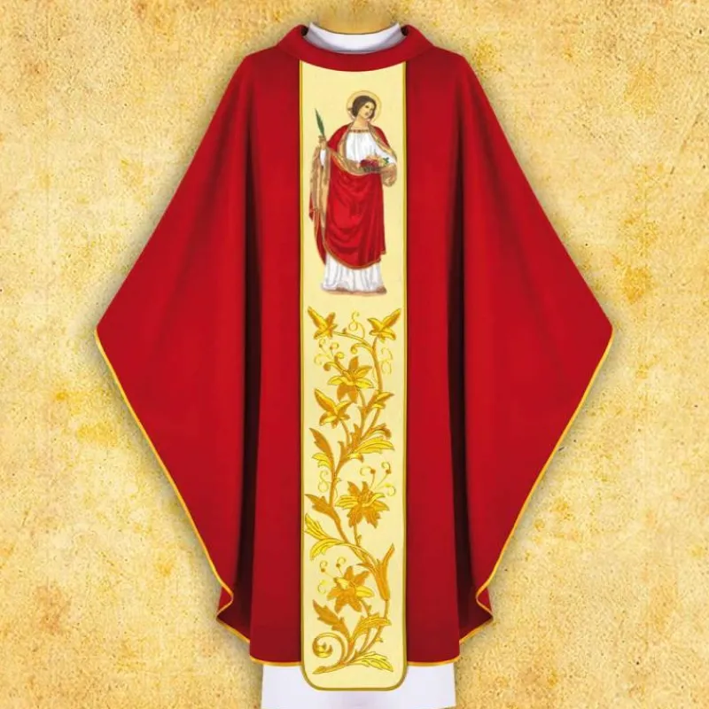 Hot Articles Religieux JP Chasuble liturgique sainte dorothe
