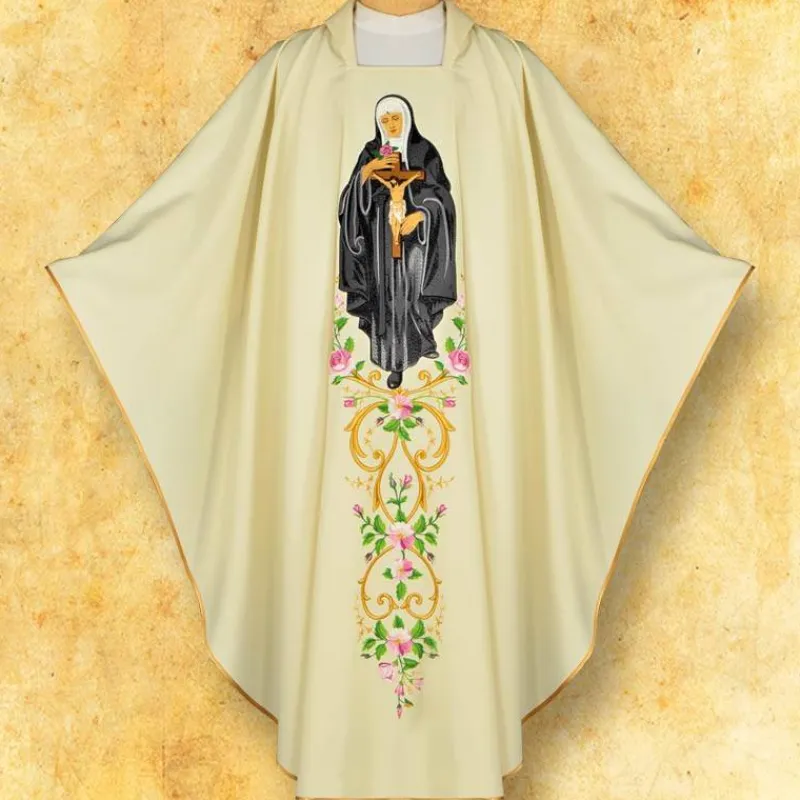 Shop Articles Religieux JP chasuble liturgique sainte Rita