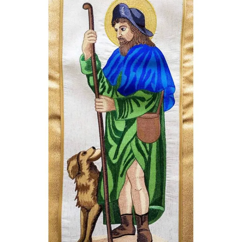 Hot Articles Religieux JP chasuble liturgique Saint Roch