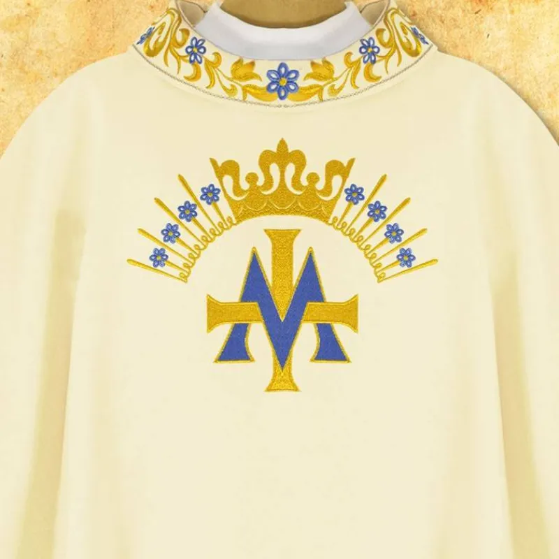 Cheap Articles Religieux JP chasuble Mariale brodée